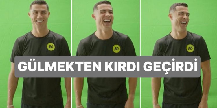 Cristiano Ronaldo Reklam Çekiminde Bir Kelimeyi Söylem Edemeyince Ortaya Komik Anlar Çıktı